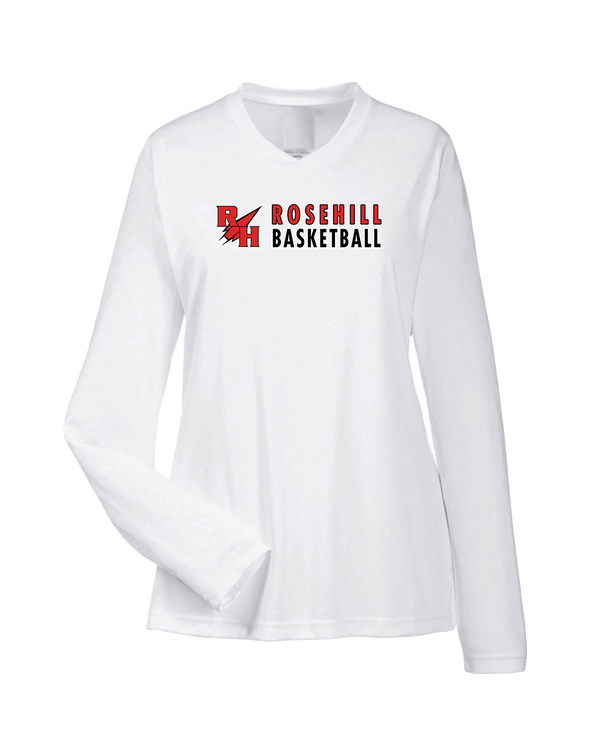 Rose Hill HS Basketball Basic - Womens Performance Long Sleeve