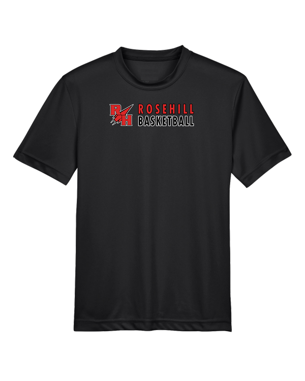 Rose Hill HS Basketball Basic - Youth Performance T-Shirt