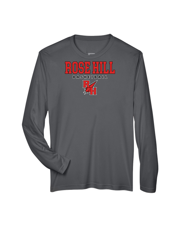 Rose Hill HS Basketball Block - Performance Long Sleeve