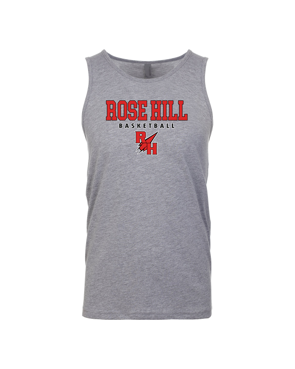 Rose Hill HS Basketball Block - Mens Tank Top