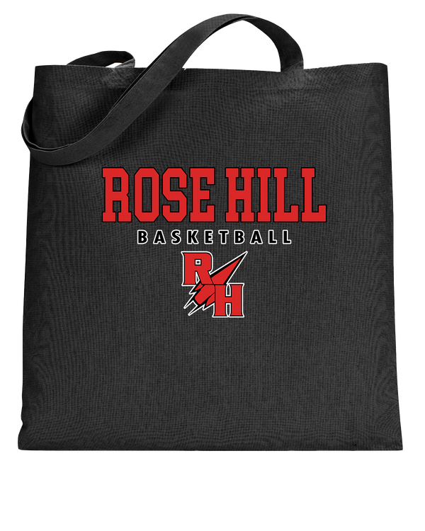 Rose Hill HS Basketball Block - Tote Bag