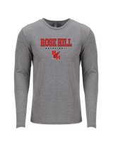 Rose Hill HS Basketball Block - Tri Blend Long Sleeve