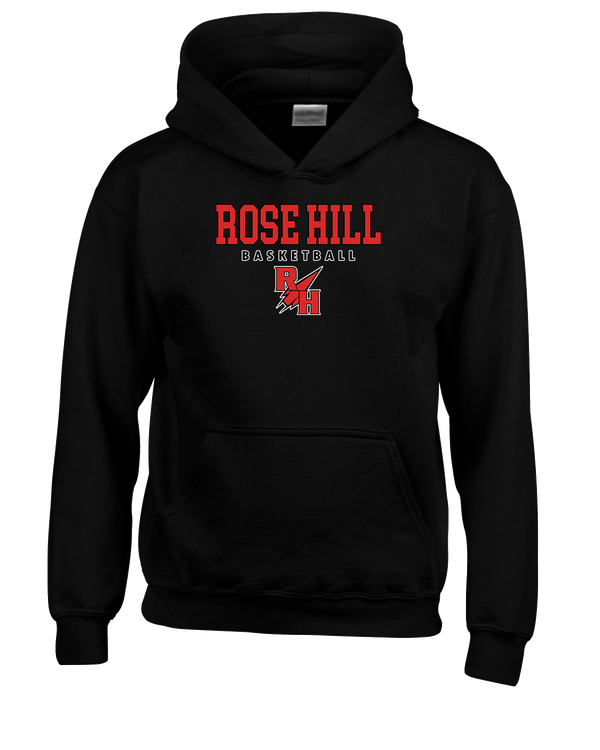 Rose Hill HS Basketball Block - Youth Hoodie