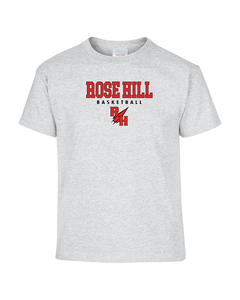 Rose Hill HS Basketball Block - Youth T-Shirt