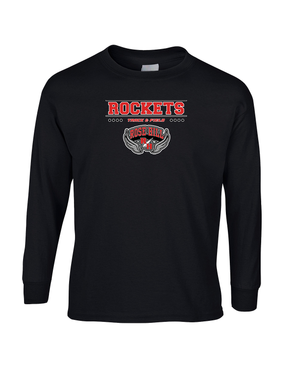 Rose Hill HS Track and Field Border - Mens Basic Cotton Long Sleeve