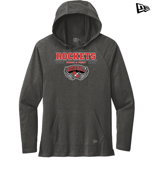 Rose Hill HS Track and Field Border - New Era Tri Blend Hoodie