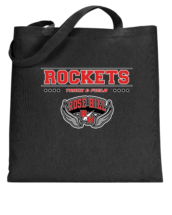 Rose Hill HS Track and Field Border - Tote Bag