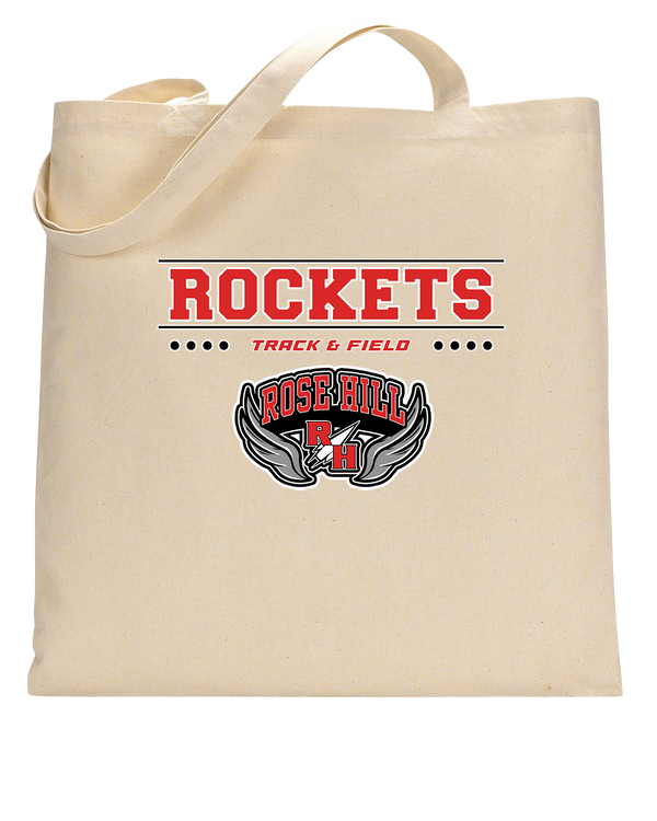 Rose Hill HS Track and Field Border - Tote Bag