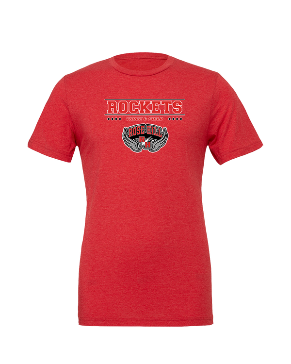 Rose Hill HS Track and Field Border - Mens Tri Blend Shirt