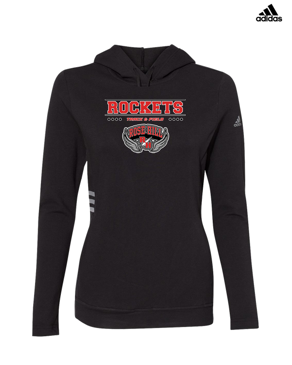 Rose Hill HS Track and Field Border - Adidas Women's Lightweight Hooded Sweatshirt