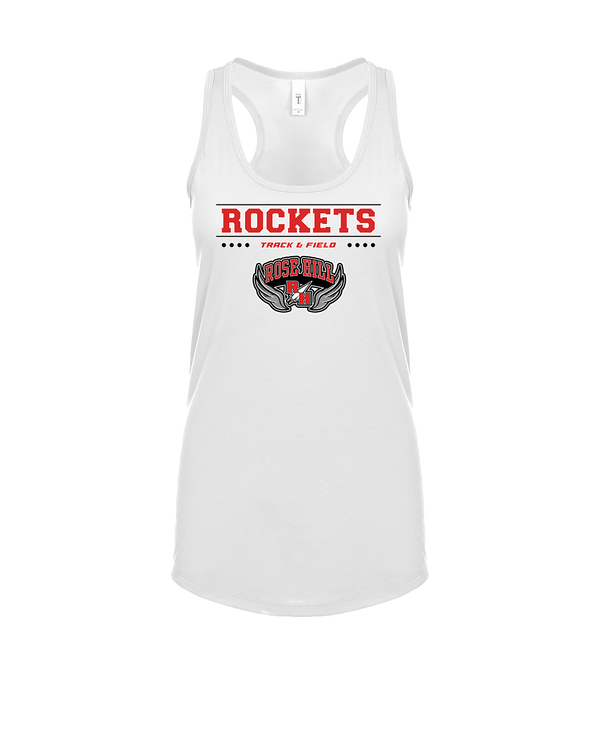 Rose Hill HS Track and Field Border - Womens Tank Top