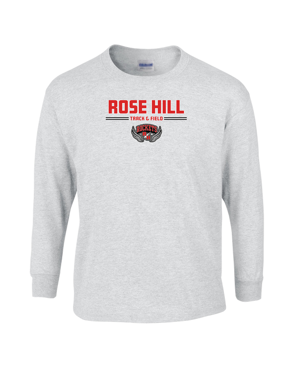 Rose Hill HS Track and Field Curve - Mens Basic Cotton Long Sleeve