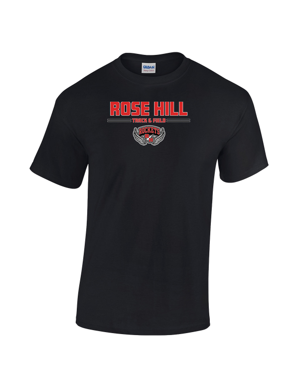 Rose Hill HS Track and Field Curve - Cotton T-Shirt