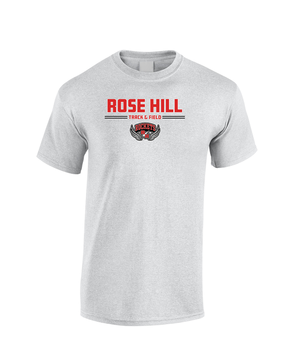 Rose Hill HS Track and Field Curve - Cotton T-Shirt