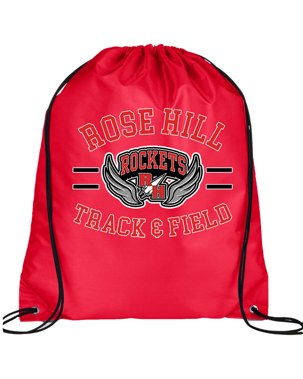Rose Hill HS Track and Field Curve - Drawstring Bag