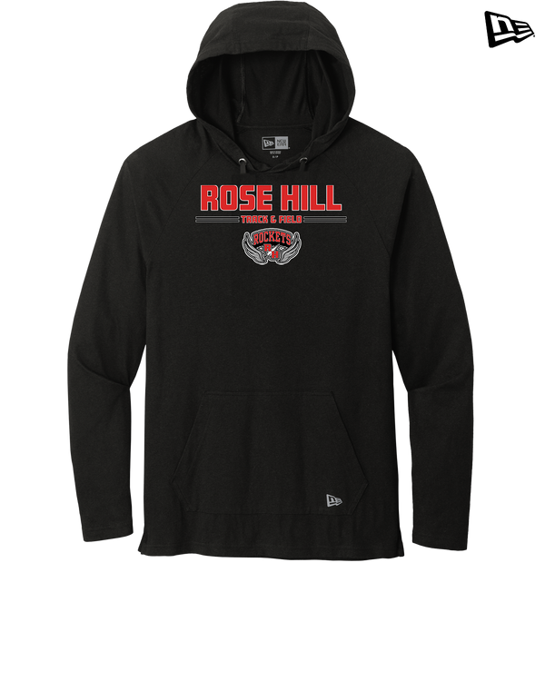 Rose Hill HS Track and Field Curve - New Era Tri Blend Hoodie