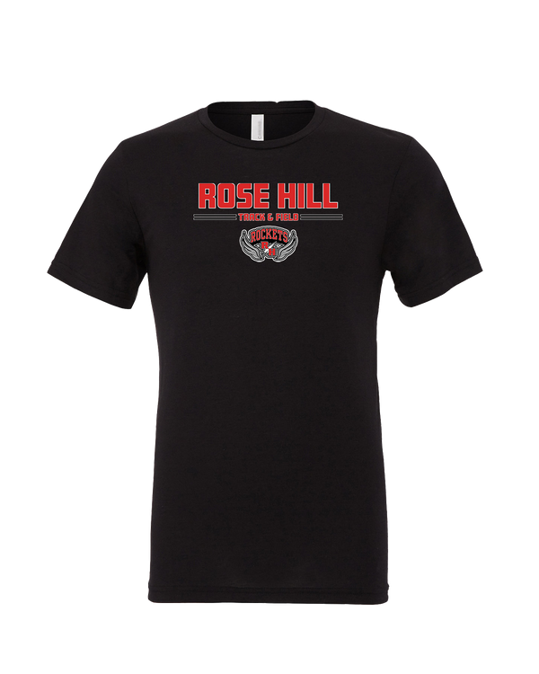 Rose Hill HS Track and Field Curve - Mens Tri Blend Shirt