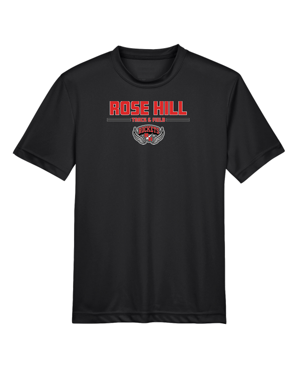 Rose Hill HS Track and Field Curve - Youth Performance T-Shirt