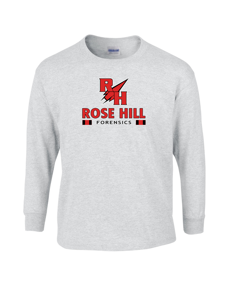 Rose Hill HS Forensics Stacked - Mens Cotton Long Sleeve