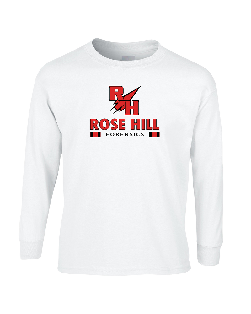 Rose Hill HS Forensics Stacked - Mens Cotton Long Sleeve