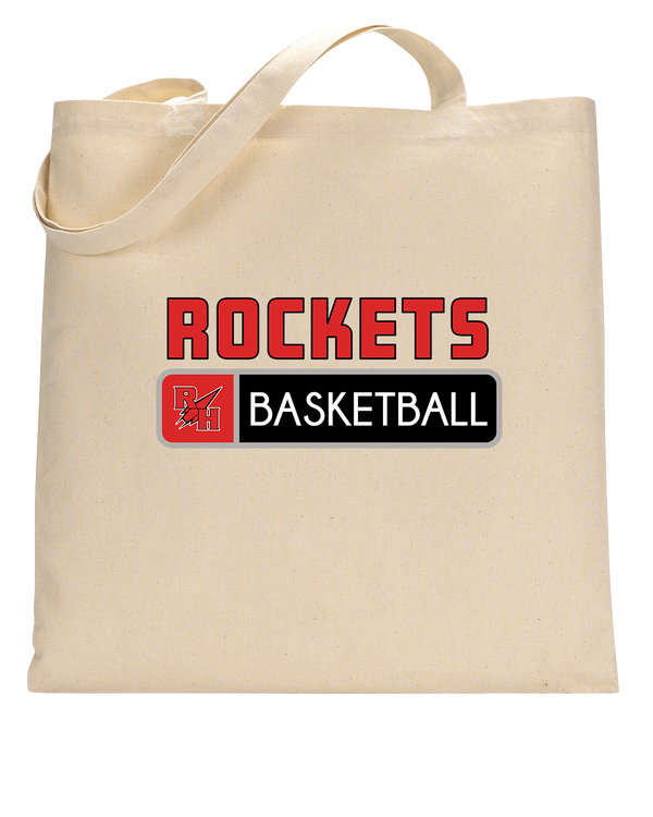 Rose Hill HS Basketball Pennant - Tote Bag
