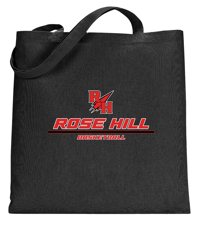 Rose Hill HS Basketball Split - Tote Bag