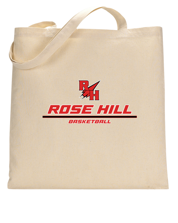 Rose Hill HS Basketball Split - Tote Bag