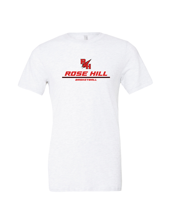 Rose Hill HS Basketball Split - Mens Tri Blend Shirt