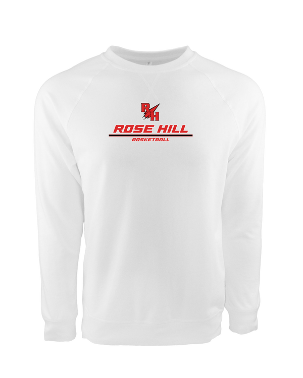 Rose Hill HS Basketball Split - Crewneck Sweatshirt