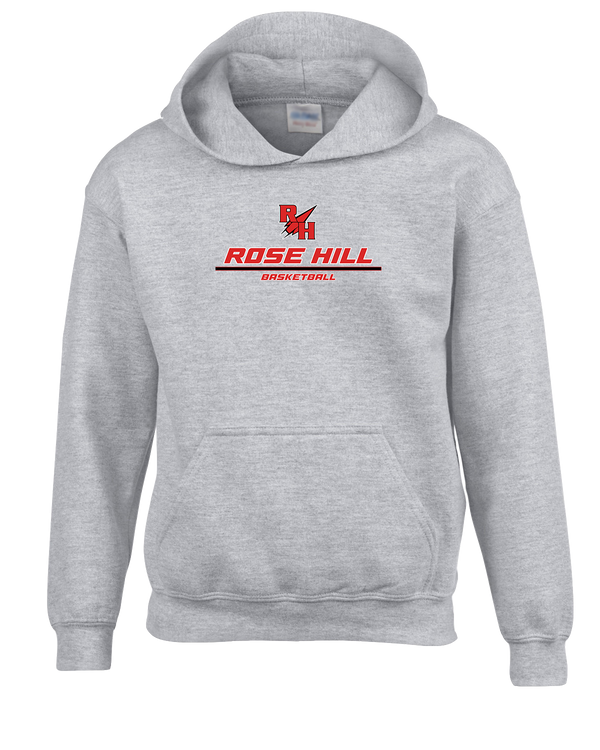 Rose Hill HS Basketball Split - Cotton Hoodie