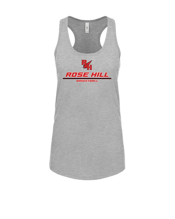 Rose Hill HS Basketball Split - Womens Tank Top