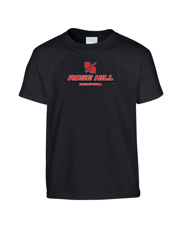 Rose Hill HS Basketball Split - Youth T-Shirt
