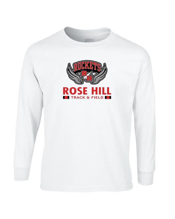 Rose Hill HS Track and Field Stacked - Mens Basic Cotton Long Sleeve