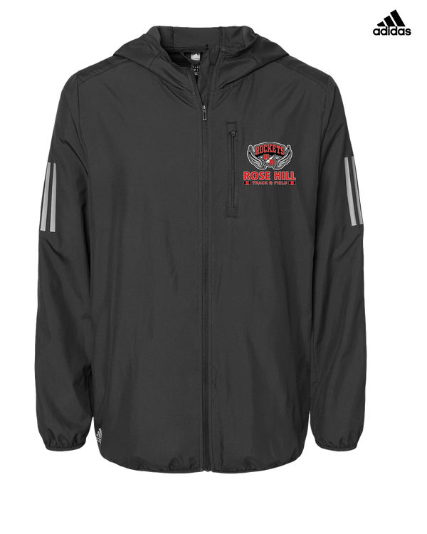 Rose Hill HS Track and Field Stacked - Adidas Men's Windbreaker