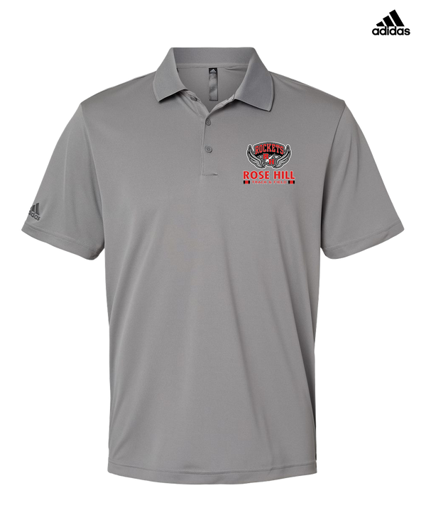 Rose Hill HS Track and Field Stacked - Adidas Men's Performance Polo