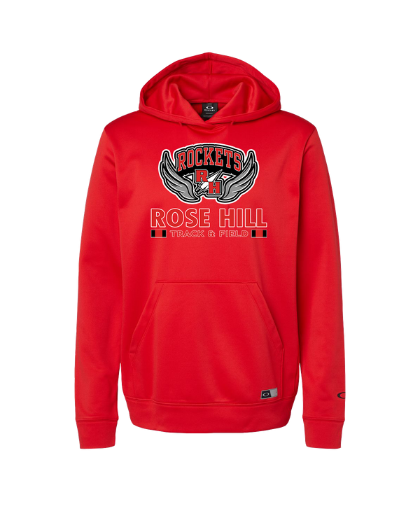 Rose Hill HS Track and Field Stacked - Oakley Hydrolix Hooded Sweatshirt