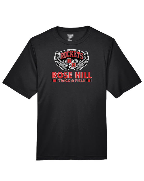 Rose Hill HS Track and Field Stacked - Performance T-Shirt
