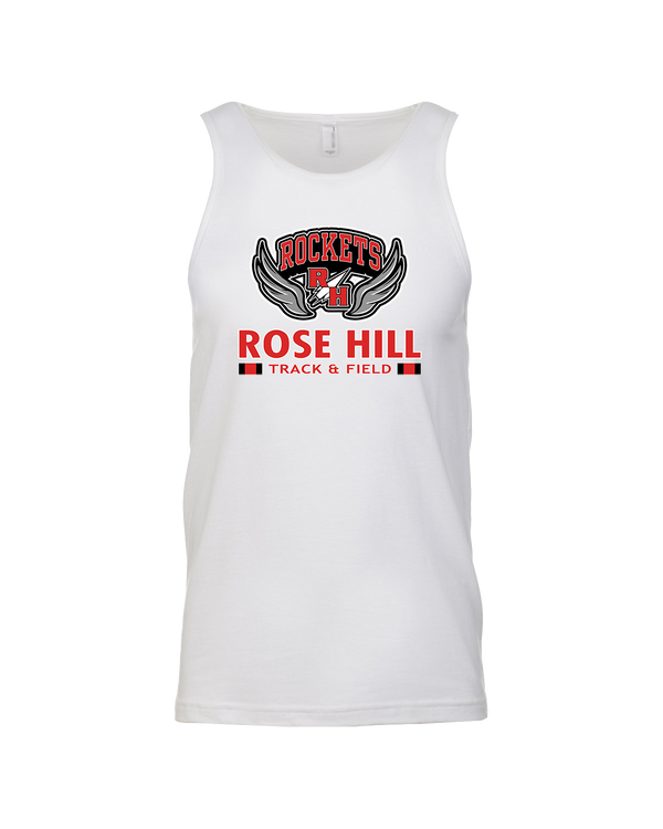 Rose Hill HS Track and Field Stacked - Mens Tank Top