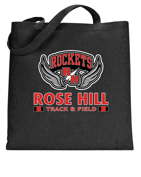 Rose Hill HS Track and Field Stacked - Tote Bag
