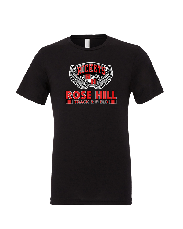 Rose Hill HS Track and Field Stacked - Mens Tri Blend Shirt