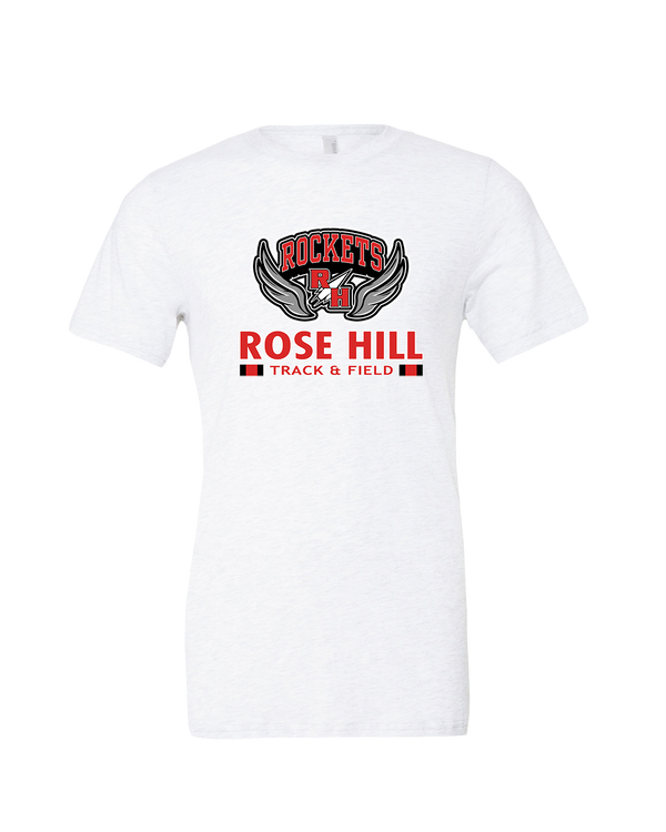 Rose Hill HS Track and Field Stacked - Mens Tri Blend Shirt