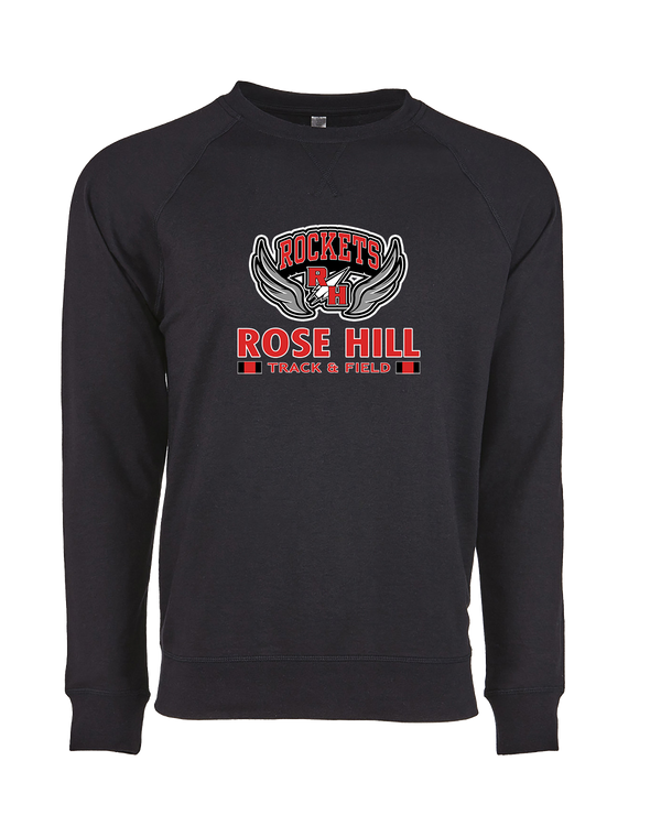 Rose Hill HS Track and Field Stacked - Crewneck Sweatshirt