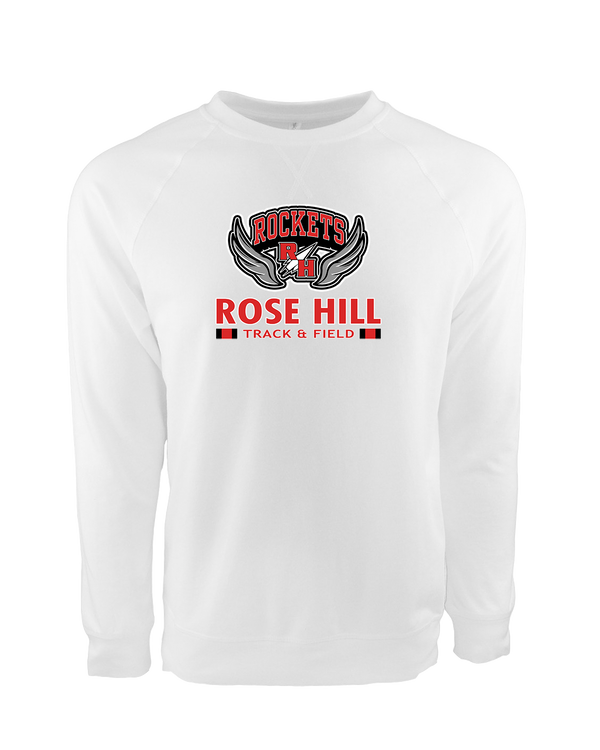 Rose Hill HS Track and Field Stacked - Crewneck Sweatshirt