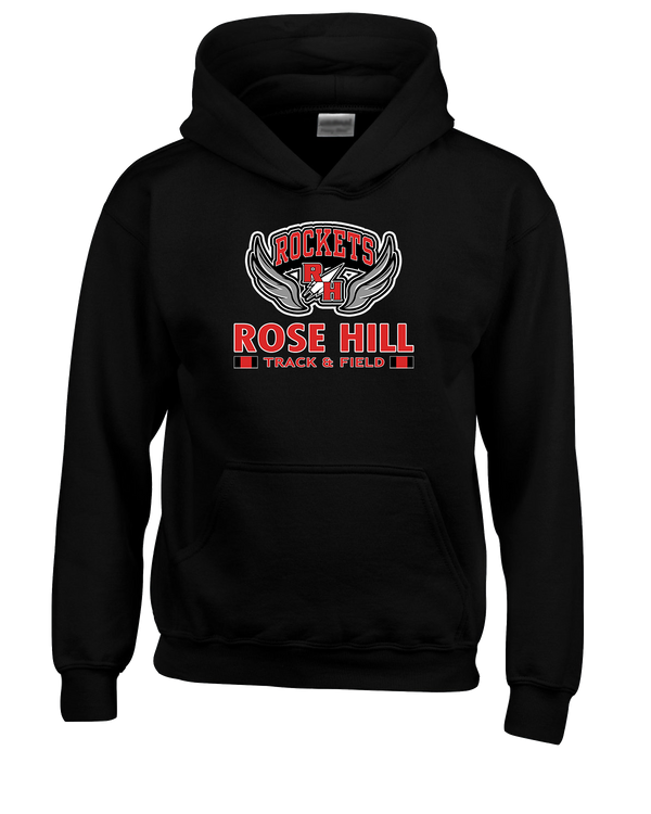 Rose Hill HS Track and Field Stacked - Cotton Hoodie