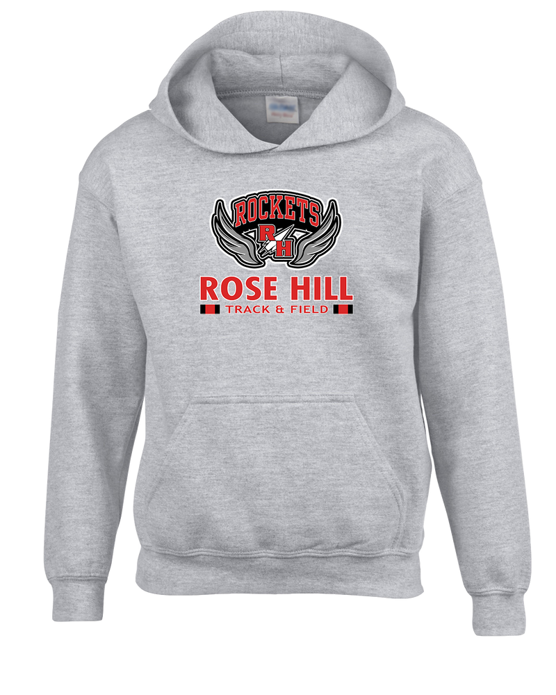 Rose Hill HS Track and Field Stacked - Cotton Hoodie (Spirit Pack)