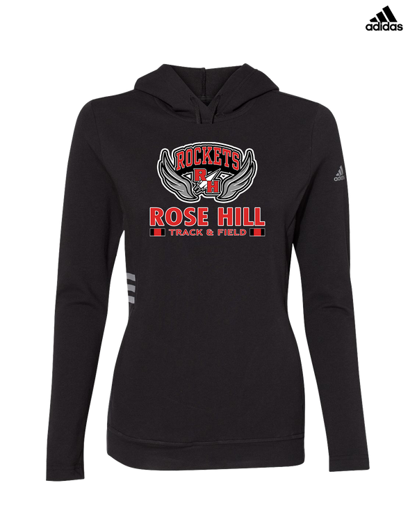 Rose Hill HS Track and Field Stacked - Adidas Women's Lightweight Hooded Sweatshirt