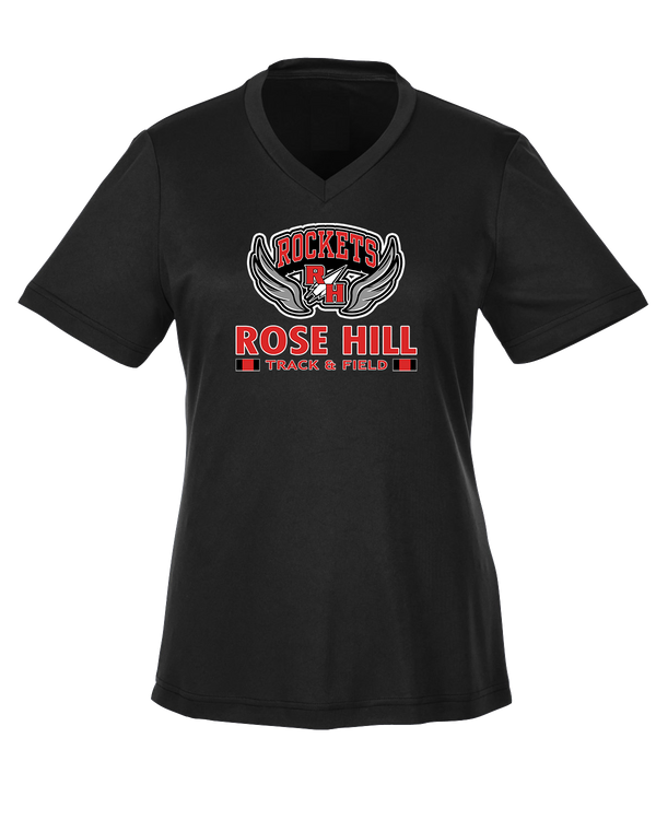 Rose Hill HS Track and Field Stacked - Womens Performance Shirt