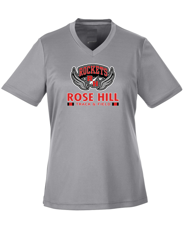 Rose Hill HS Track and Field Stacked - Womens Performance Shirt