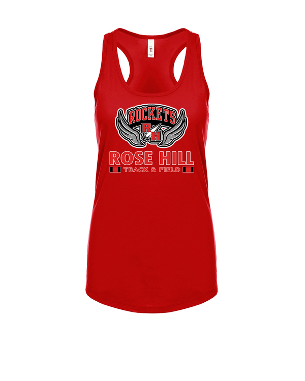 Rose Hill HS Track and Field Stacked - Womens Tank Top