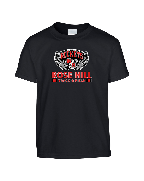 Rose Hill HS Track and Field Stacked - Youth T-Shirt